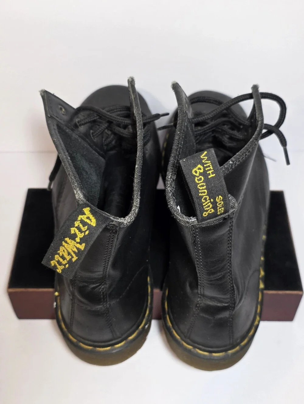Vintage 90s Dr Martens 1460 Made In England Leather Boots Mens 14 UK 13 Lug